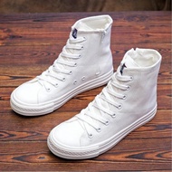 Comfortable Breathable Casual Canvas Women's Shoes - Zip & Lace
