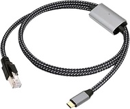 chenyang USB to Ethernet Cable USB C to RJ45 1000Mbps Gigabit LAN Network Nylon Braided Cable 1.2M w