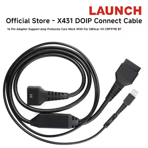 LAUNCH X431 DoIP Cable Connector 16 Pin Adapter Support doip Protocols Cars For CRP919E BT/PRO V5.0/