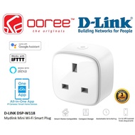 D-LINK DSP-W118 MYDLINK MINI WI-FI SMART PLUG WITH AUTOMATIC SCHEDULING, ON & OFF CONTROL AND COMPAC