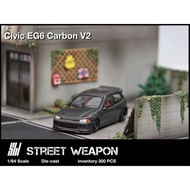 Street Weapon 1:64 Honda Civic EG6 Carbon