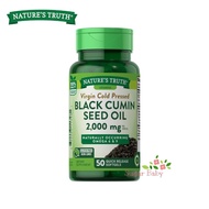 Nature's Truth Black Cumin Seed Oil 1,000 mg 50 Quick Release Softgels น้ำมันเมล็กเทียนดำสกัด 100 มิ