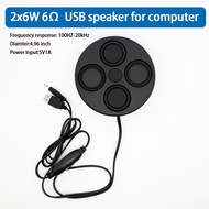 USB speakers for PC 4.9“ ultrathin 26mm Magnetic Stereo surround sound 6Ohm 6Wx2 portable speaker fo