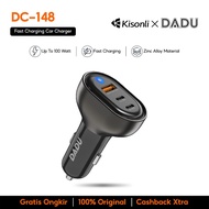 KISONLI x DICE Car Charger 4 Ports PD 85W Super Fast Car Plug USB Type C & Lightning Fast Charging D