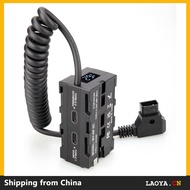 D-tap to NP - F550 / F970 Series Double-Sided Dummy Battery + Voltage Display and Type-C  Input / Ou