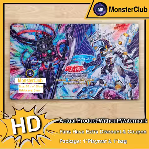 YuGiOh Firewall Dragon Singularity Playmat The Arrival Cyberse Ignister TCG CCG Mat Trading Card Gam