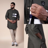 SAMASE Kurta Koku Cut & Sew 3/4 Sleeve V011 Oxford Solid Limited Edition