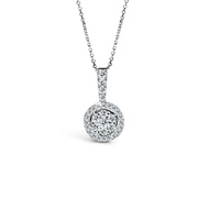 Jubilee Diamond Floriss Halo Diamond Pendant เพชรแท้ เพชรน้ำ 99