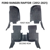 พรมรถยนต์ 7D NEXT-GEN FORD RANGER RAPTOR 4ประตู  ปี2012-ปัจจุบัน พรมปูพื้นรถยนต์