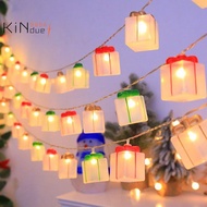 Multi-Colored for Christmas Lights 10 Ft 20 LEDs Battery Operated Gift Box String Lights for Christm