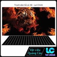 3D Aquarium Stickers Glue Decal, Aquarium Fish Tank Stickers, Arowana Fish Tank_R 154