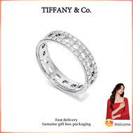 (New) Womens Fashion rings s925 sterling silver T Series True Wide Pave Diamond Ring Valentines Day