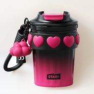 แก้วดื่มน้ำอุ่นเคลือบเซรามิกแบบพกพาสำหรับผู้ชายและผู้หญิง แก้วกาแฟสุดเก๋สำหรับผู้หญิง แก้วดื่มน้ำแบบ