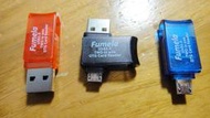OTG 轉接頭 安卓 Micro USB 轉 USB 2.0 轉接器 支援記憶卡(Micro SD)