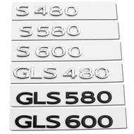 Car Trunk Letters Logo Chrome Badge Emblem Metal Decals Sticker For Benz Maybach S480 S580 S600 S680