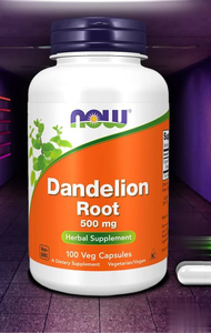 Dandelion Root 500 MG 100 Capsules by NOW FOODS