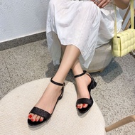 Elegant Glittery Heels Strap Sandals 1inch Heels