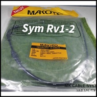 SYM RV1-2 Throttle Cable / Gas cable Makoto ☎