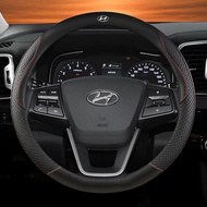 Bọc Vô Lăng Da Hyundai 38Cm Elantra I10 I30 Ioniq Atos Getz Elantra I10 I30 Tucson Ioniq Santa Fe At
