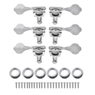WK-5 or 6 String Open Gear Bass Tuning Pegs Keys Machine Heads Tuners For Bass Guitar 2L3R/3L2R/3L3R