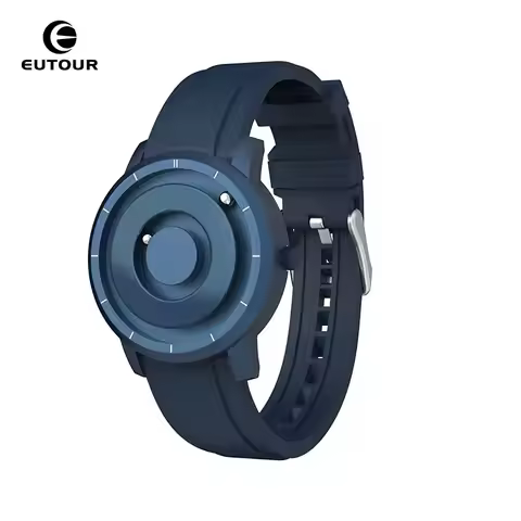 EUTOUR Quality Magnetic Ball Quartz Watch Simple Fashion Casual Men's Magnet Watches Waterproof E024