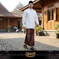 Sarung BHS Excellent Super Gold Motif E58 JGR SJ Dark Brown