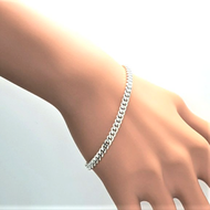 #Promo*Original Silver Mesin Rantai Tangan & kaki Silver Chain 银手链/脚链#Pure silver 925 Silver Bracele