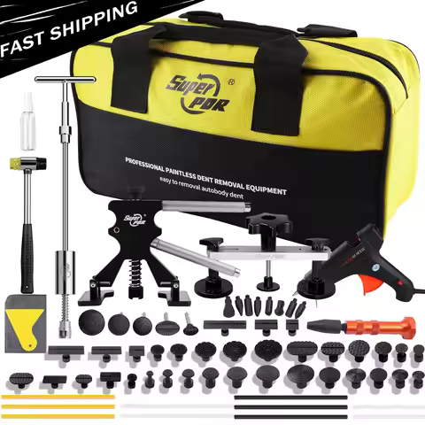 Super PDR Car Body Dent Repair Tool Professional Paintless Dent Removal Tool Set DIY Dent Puller Rep