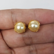 Giwang Mutiara Shell Lapis Emas 24k