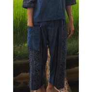 Hmong Pants Stone Cloth + Candle Writing