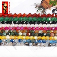 Agate Diamond Faceted Diamond Beads Loose Beads Bracelet diy Accessories