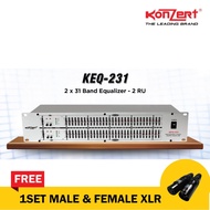 Konzert KEQ-231 2X31 Band Equalizer - 2 RU
