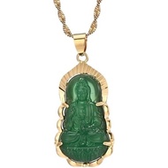 14K Gold Filled Buddha Necklace For Women And Men - Classic Exquisite Maitreya Buddha Pendant With C