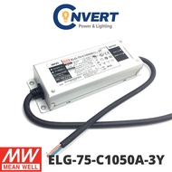 Mean Well ELG-75-C (ELG) Power Supply ELG-75-C1050A-3Y - 74.55W 35V~71V 1.05A Constant Current LED D