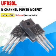 5PCS/lot UF830L N-channel power field effect transistor TO220F 500V 4.5A quality assurance