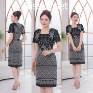 Praewa Kalasin Woven Dress Bow Model 2 Sides Tapered Style All Pieces Of Glue Work (S-5XL) KS602
