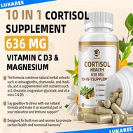 Cortisol Capsules 10 In 1 Supplements Stress Relief Balanced Cortisol Response Relaxation & Deep Sle