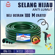 SSBO SELANG AIR 100 METER 1/2 5/8 3/4 INCH BENANG HIJAU ANTI LUMUT TAMAN PERKEBUNAN ALAT CUCI MOTOR 