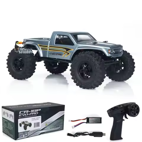 1/18 RC Rock Crawler Car Hobby Plus CR18P EVO Fighter Electric Mini RC Off Road 4x4 2 Speed Transmis