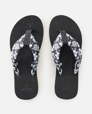 RIPCURL รองเท้าแตะผู้หญิงสีดำ 17JWOT FREEDOM PLUSH BLOOM OPEN TOE 2025-S1