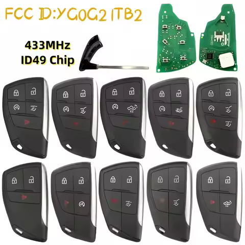 FCCID:YG0G21TB2 Remote Key Fob for GMC Yukon Sierra Chevrolet Silverado Suburban Tahoe Buick Envisio