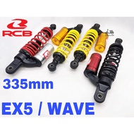 RCB Absorber MB2 335mm EX5Fi 110 GBO C70 EX5 Kambing Racing Boy Kriss Wave125 Dream Monoshock Kriss 