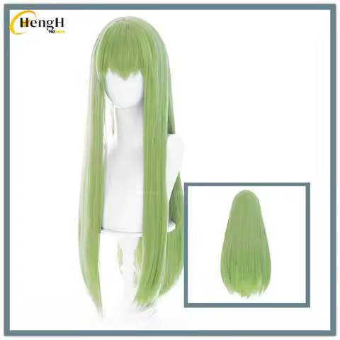 High Quality Enkidu Synthetic Hair Anime Unisex 80cm Green Cosplay Wig Heat Resistant Hair Halloween
