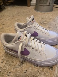Nike Blazer Low Platform 紫色勾 女鞋