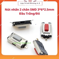[Embedded Programming A-Z][G34] Combo of 20 SMD 2-Pin Push Buttons 3*6*2.5mm White/Red Head