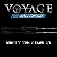 BONE - VOYAGE Salt Finesse Series ~ Four Piece Spinning Travel Rod Series
