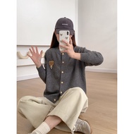 Plain TEDDY BEAR CARDI KOREAN CARDIGAN SWEATHER KOREAN WOMEN'S SWEATER PREMIUM KNITTED MATERIAL