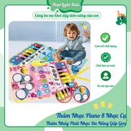 Piano Music Mat for Newborn Babies - Montessori Multifunctional Music Playing Dancing Mat, Foldable 