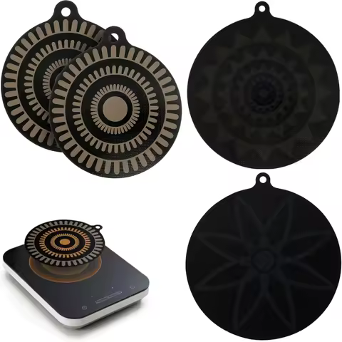 Induction Hob Protector Mat Kitchen Heat Insulation Mat Induction Cooker Gasket Round Silicone Induc