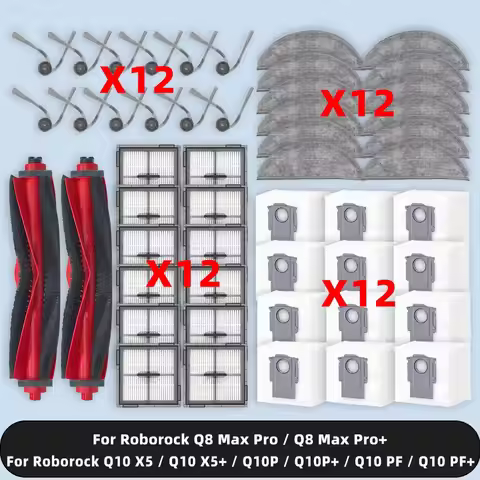 Compatible For ( Roborock Q10 X5 / Q10 PF / Q10P / Q8 Max Pro Plus ) Parts Accessories Main Side Bru